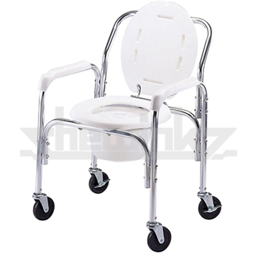 WC101 Deluxe Aluminum Commode With High Backrest
