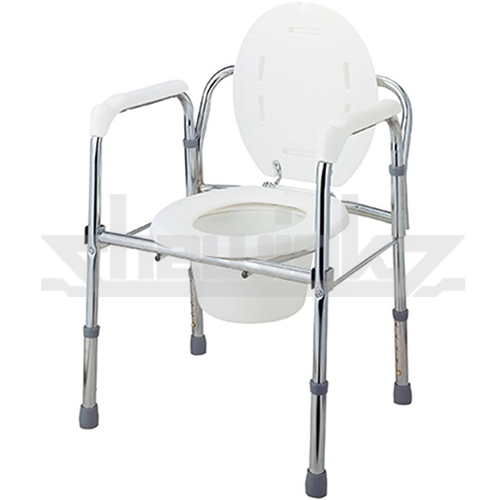WC206 Steel Folding Commode With Backrest