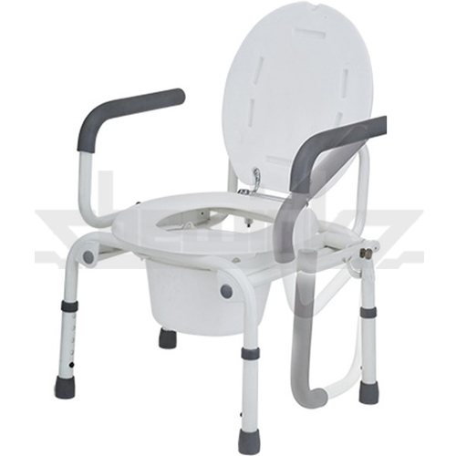 WC208 Push Button Drop Arm Commode