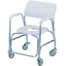 WC105 Deluxe Aluminum Shower Chair With Swivel Caster