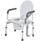 WC208 Push Button Drop Arm Commode