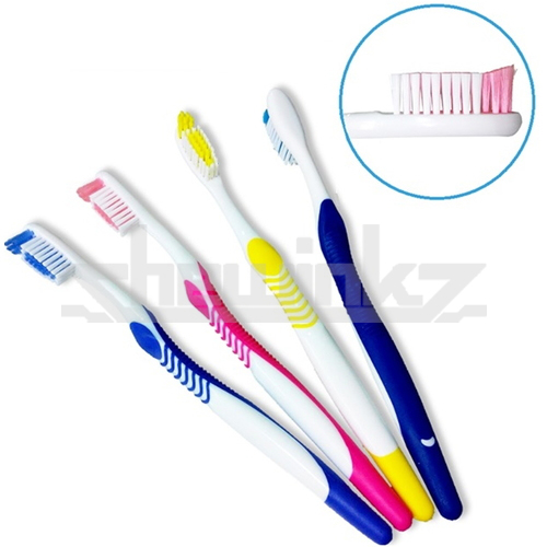 24223 Power Tip Rubber Coated Adult Toothbrush