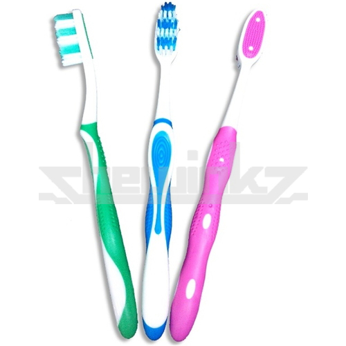28477 Rubber Coated Adult Toothbrush