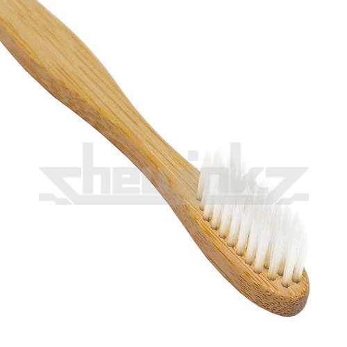 99004 Adult Bamboo Round Head Curve Toothbrush