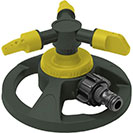 P50555 Plastic 3-arm Irrigation Sprinkler with Round Base